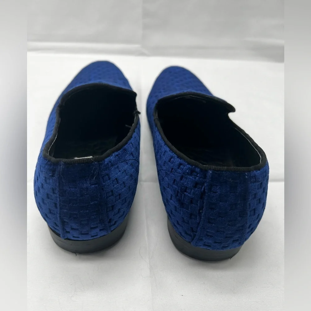 Men's Steve Madden Blue Velvet Lifted Slip-On Loafer Dress Shoes Sizes 8 (MB1)